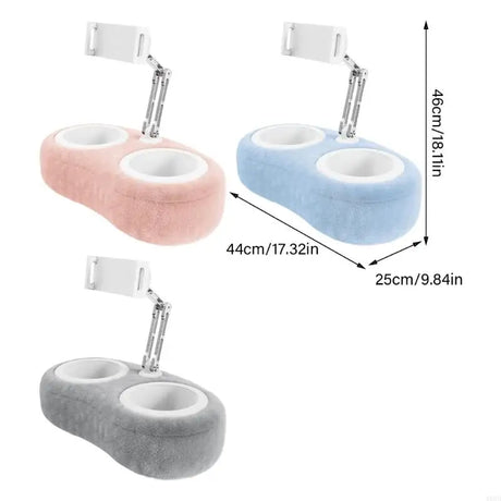 1Pc Tablet Pillow Stand Holder for Bed Phone Tablet Pillow Stand for Lap Reading in Bed Laying down Soft Tablet Stand