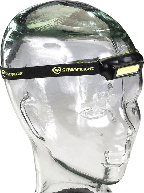 61702 Bandit 180-Lumen USB Rechargeable LED Headlamp with Elastic Head Strap, Clip, and USB Cable, Black