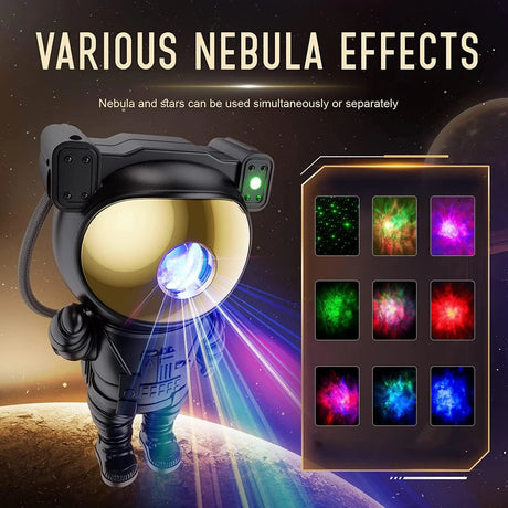 Astronaut Night Light Projector for Kids, Star Starry Night Light with Remote, Timer and 8 Colors LED Nebula for Game Room Decor, Birthday Christmas Gifts